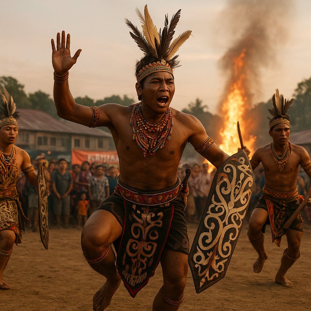 Tarian 'Kancet Papatai' di Festival Perbatasan Long Bagun: Menjaga Api Budaya di Tengah Modernitas
