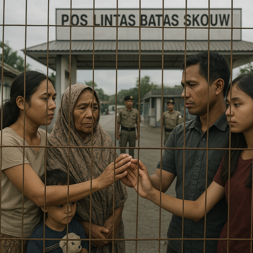 Rindu yang Tertahan di Pos Lintas Batas Skouw, Kisah Keluarga Terpisah Perbatasan