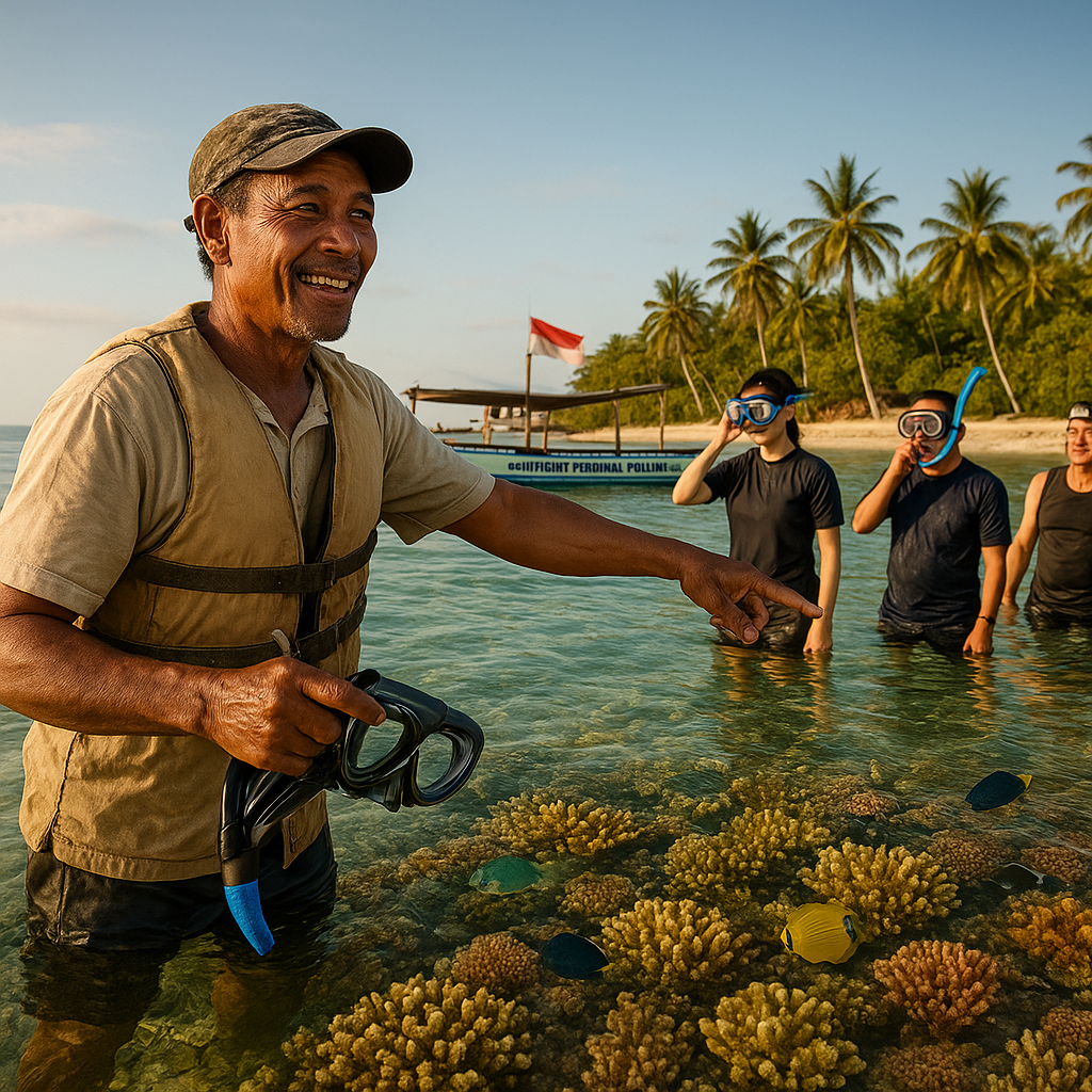 Nelayan di Pulau Miangas Manfaatkan Terumbu Karang untuk Ekowisata Perbatasan