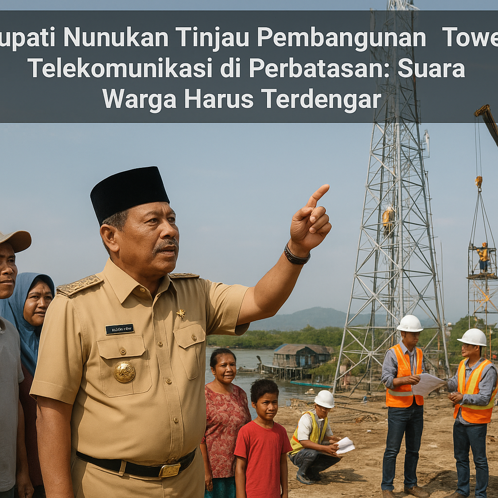 Bupati Nunukan Tinjau Pembangunan Tower Telekomunikasi di Perbatasan: Suara Warga Harus Terdengar
