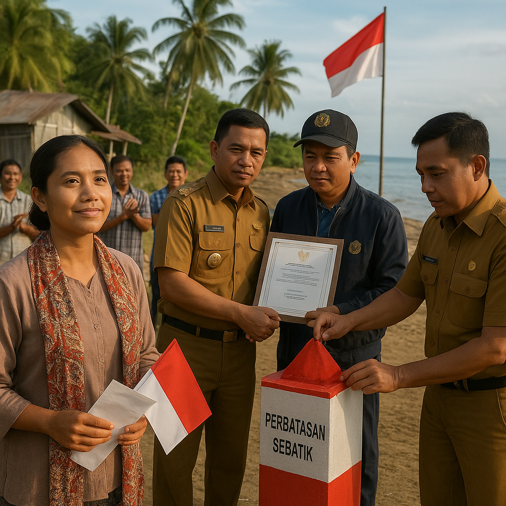127 Hektare Wilayah Perbatasan di Pulau Sebatik Resmi Kembali ke Indonesia dari Malaysia