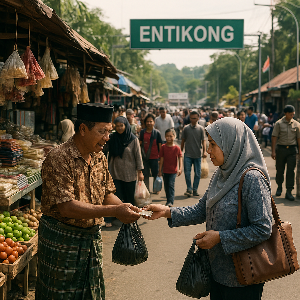 Pasar Perbatasan Entikong: Gemuruh Perdagangan di Tapal Batas Negara