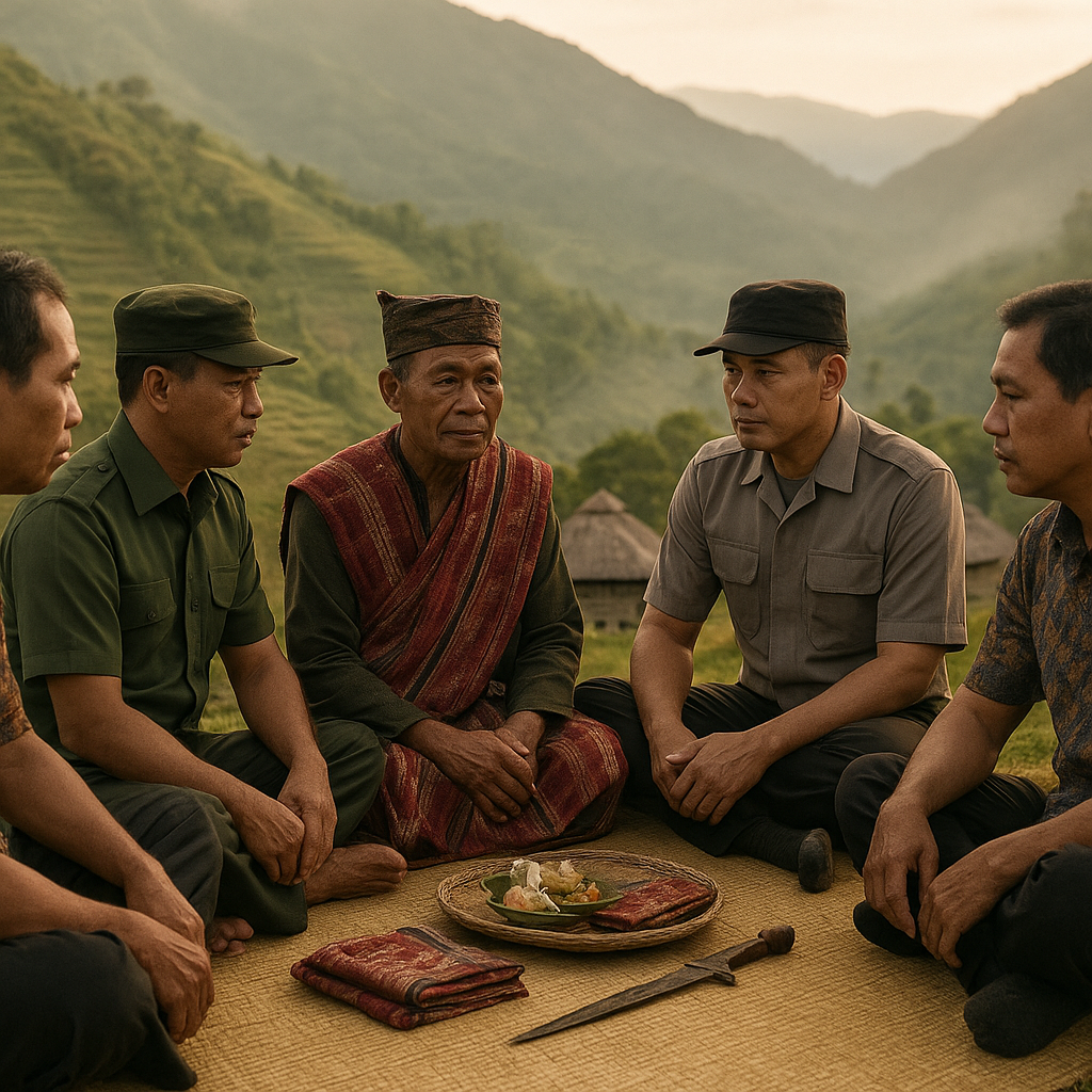 Raja, TNI, dan Polri Duduk Bersama: Mencari Perdamaian di Adonara Timur Lewat Jalan Adat