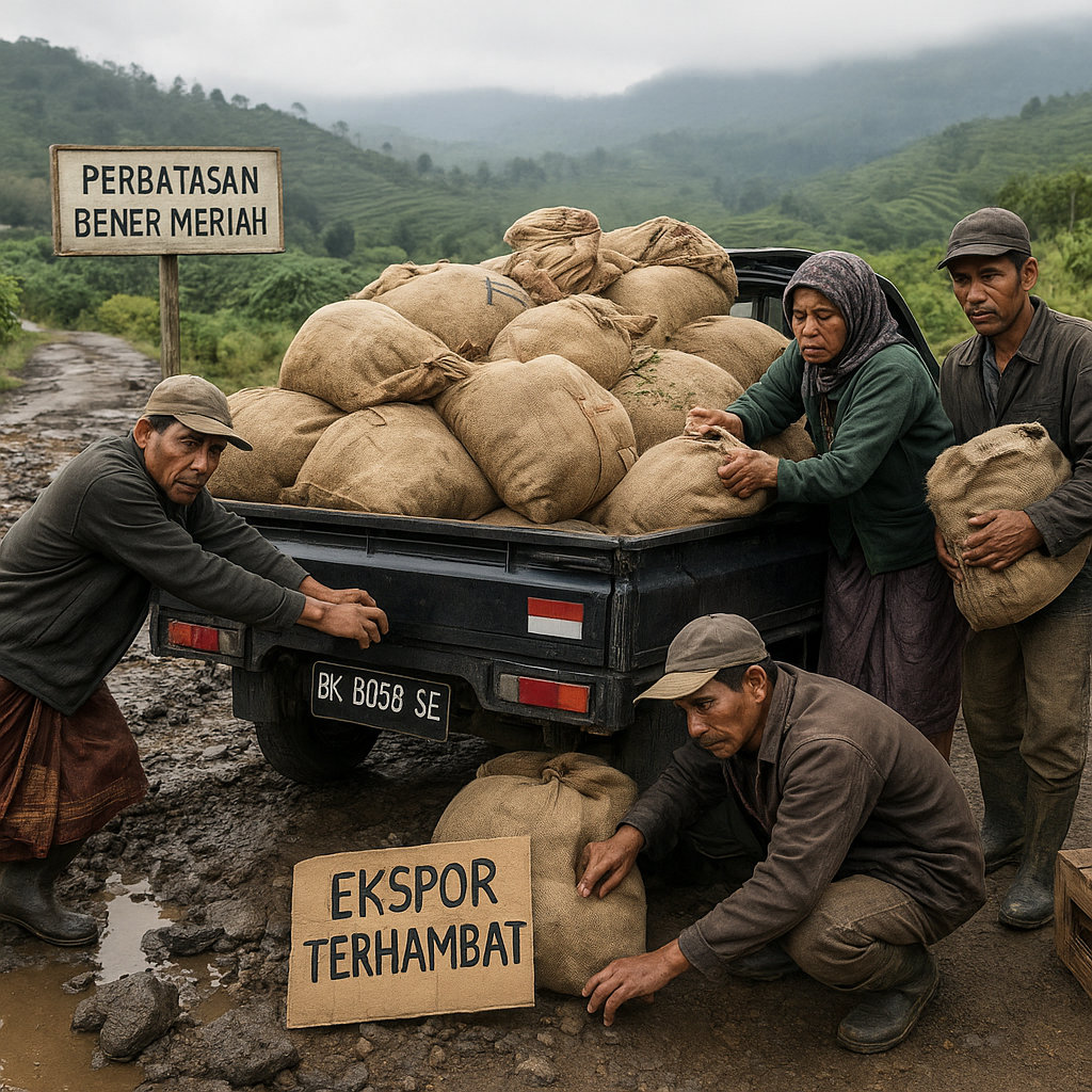 Petani Kopi di Perbatasan Aceh Kesulitan Ekspor, Jalur Distribusi Terhalang Jalan Rusak dan Birokasi