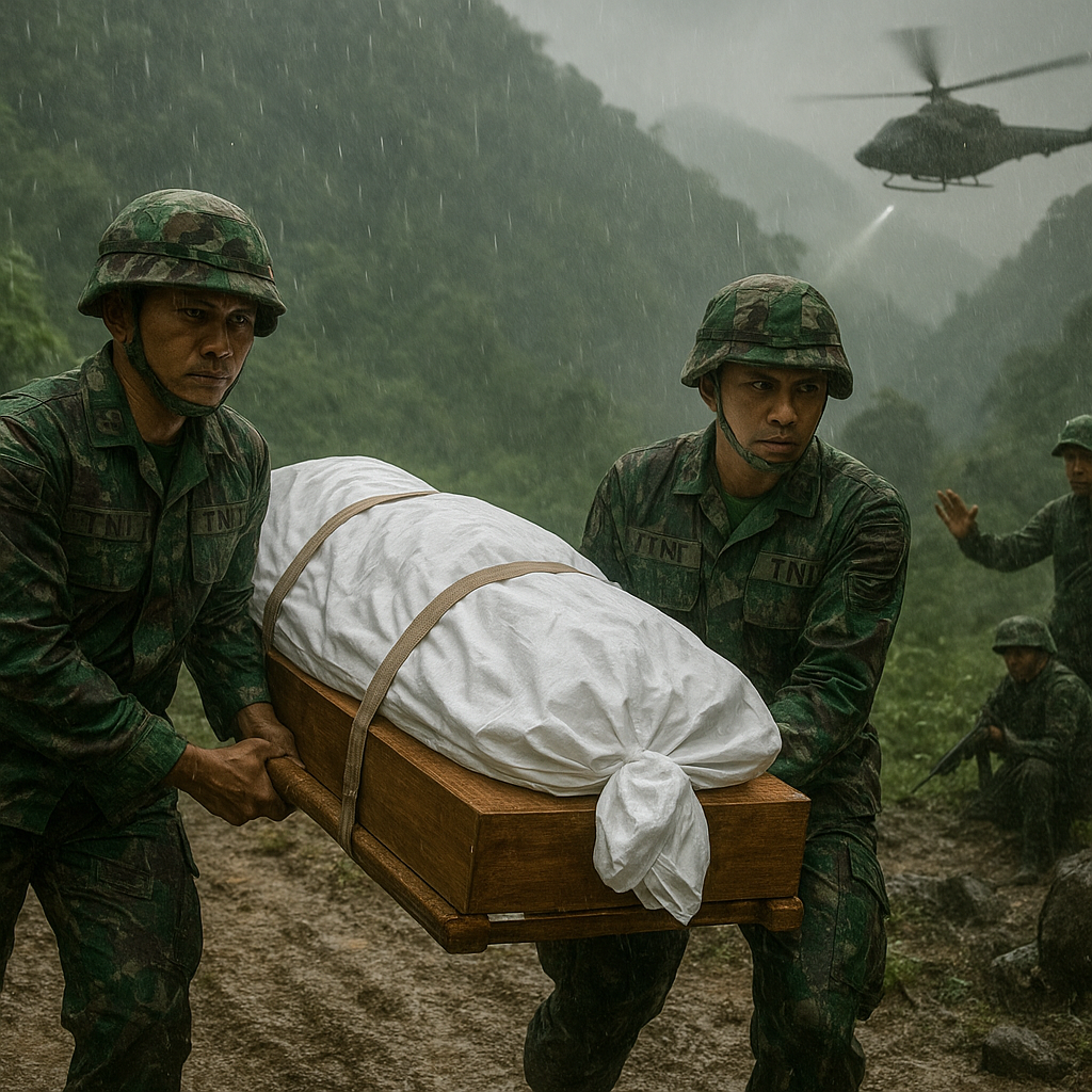 Demi Pulangkan Korban, Prajurit TNI Terobos Medan Ekstrem dan Hadapi Hujan Peluru di Yahukimo