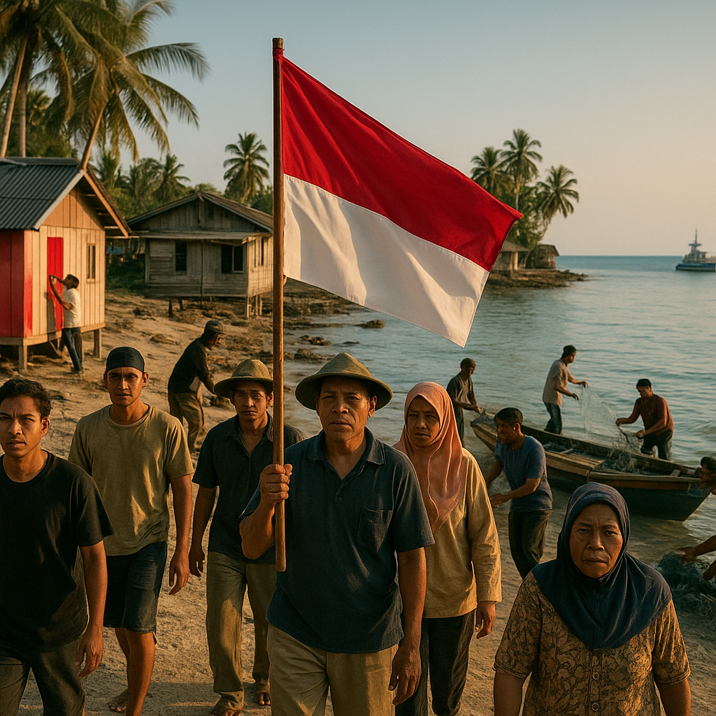 Bersama Menjaga Merah Putih di Pulau Terluar: Patroli dan Gotong Royong Warga di Pulau Lingga