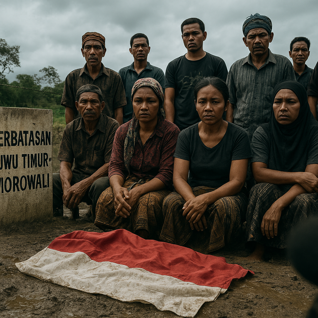 Wajah-Wajah yang Terekam di Lokasi Tumbangnya Bendera Merah Putih di Perbatasan Luwu Timur–Morowali
