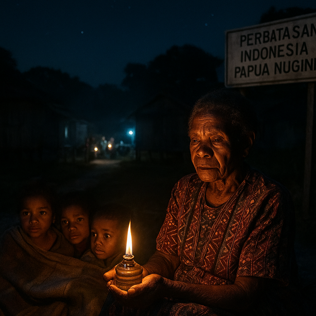 Rindu Listrik 24 Jam: Malam Gelap di Kampung Skouw, Perbatasan Indonesia-Papua Nugini