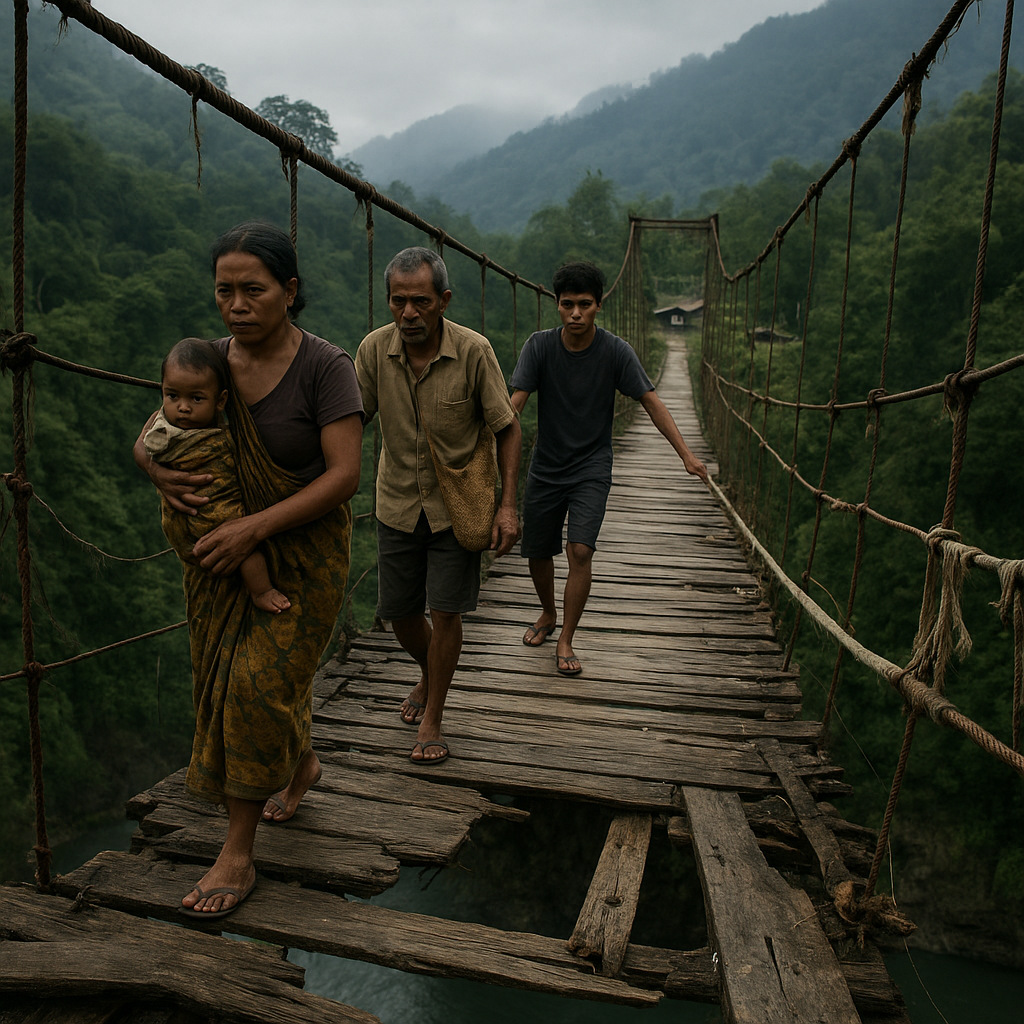 Jembatan Gantung di Perbatasan Papua: Harapan dan Tantangan Menghubungkan Kampung Terisolasi