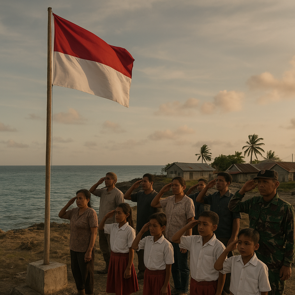 Upacara Bendera di Pulau Terpencil Miangas: Merah Putih Berkibar di Ujung Utara Indonesia