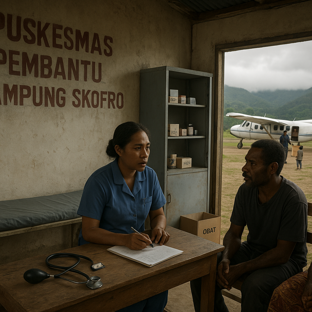 Duka di Tapal Batas: Keterasingan Puskesmas Pustu Kampung Skofro di Papua