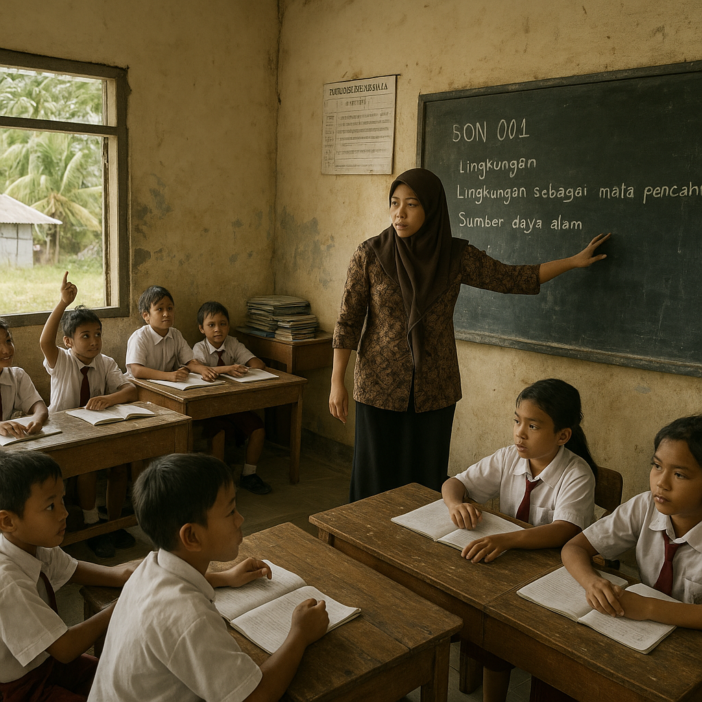 Potret Sekolah Tapal Batas di Nunukan: Guru Mengajar 3 Kelas Sekaligus di Satu Ruangan