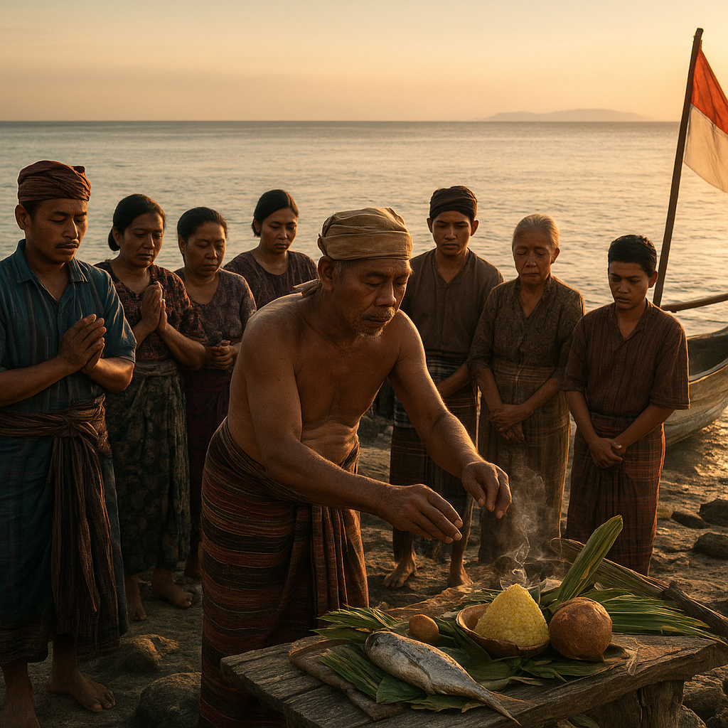 Warga Perbatasan Miangas Gelar Ritual Adat 'Mangaru' Sebelum Musim Tangkap Ikan
