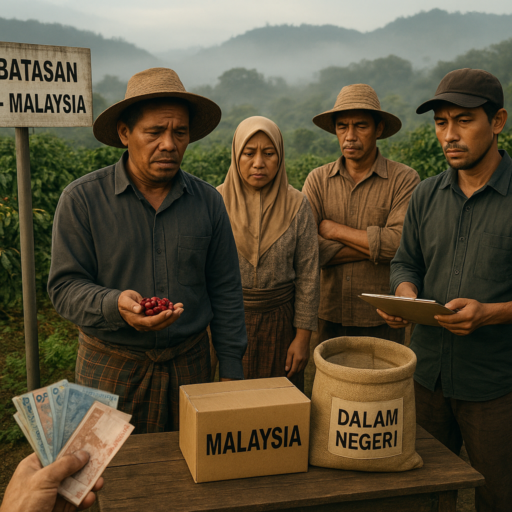 Petani Kopi Perbatasan Aceh Hadapi Dilema Jual Hasil ke Malaysia atau Dalam Negeri