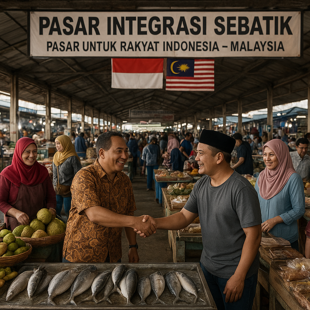 Pasar Integrasi Sebatik: Di Bawah Satu Atap, Dua Negara Berdagang