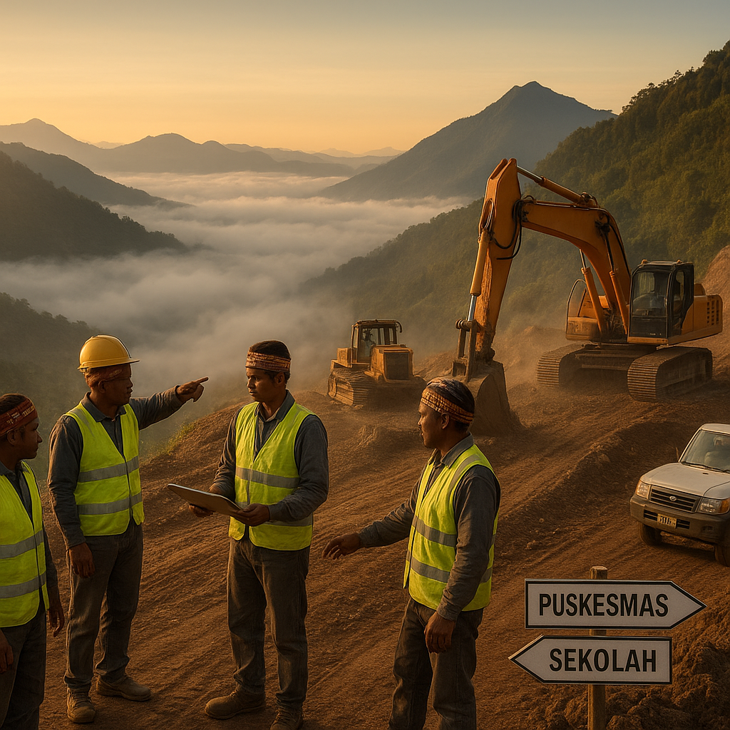 Jalan Trans Papua Segmen Ilaga-Mulia: Jejak Pembangunan di Atas Awan