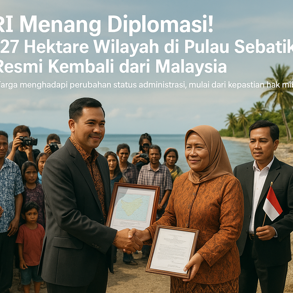 RI Menang Diplomasi! 127 Hektare Wilayah di Pulau Sebatik Resmi Kembali dari Malaysia