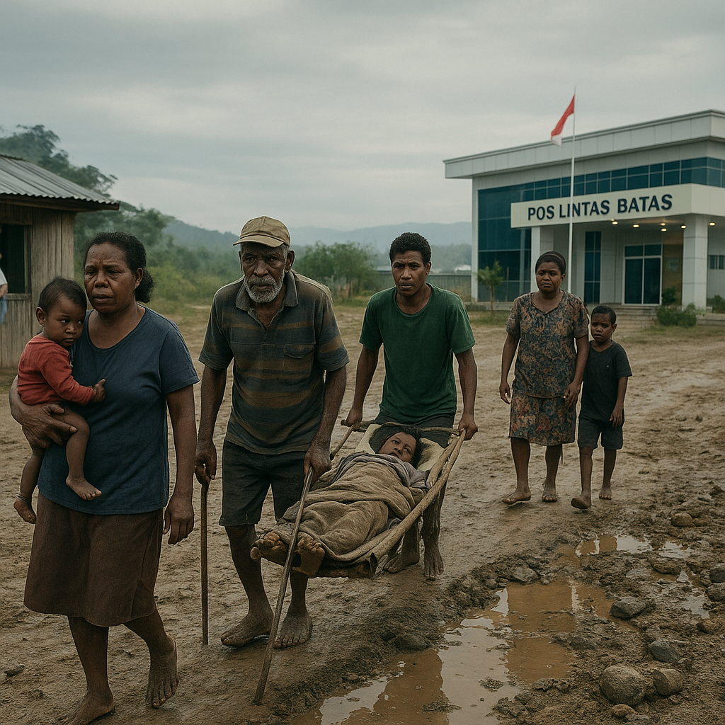 Jejak Panjang ke Skouw: Perjuangan Warga Papua Mendapatkan Layanan Kesehatan di Perbatasan