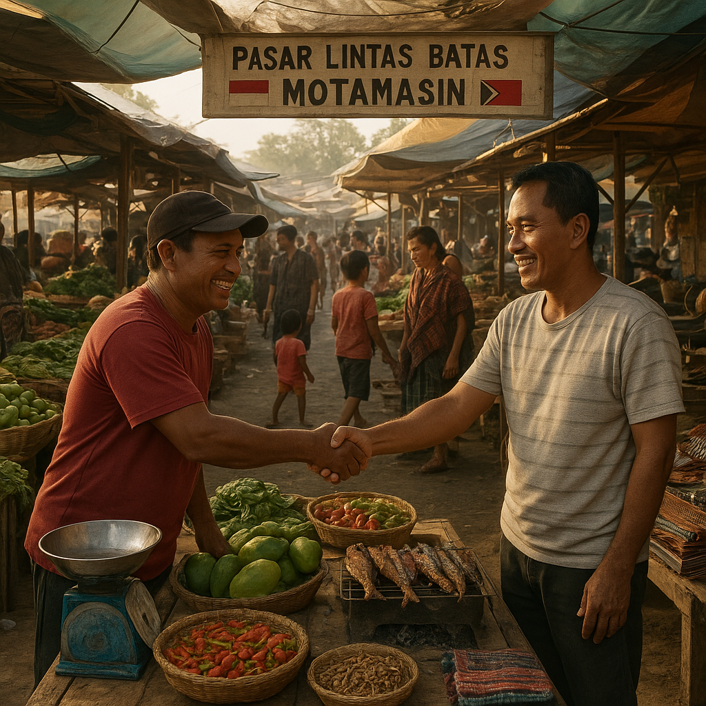 Pasar Lintas Batas Motamasin: Denyut Ekonomi dan Silaturahmi di Perbatasan Timor Leste