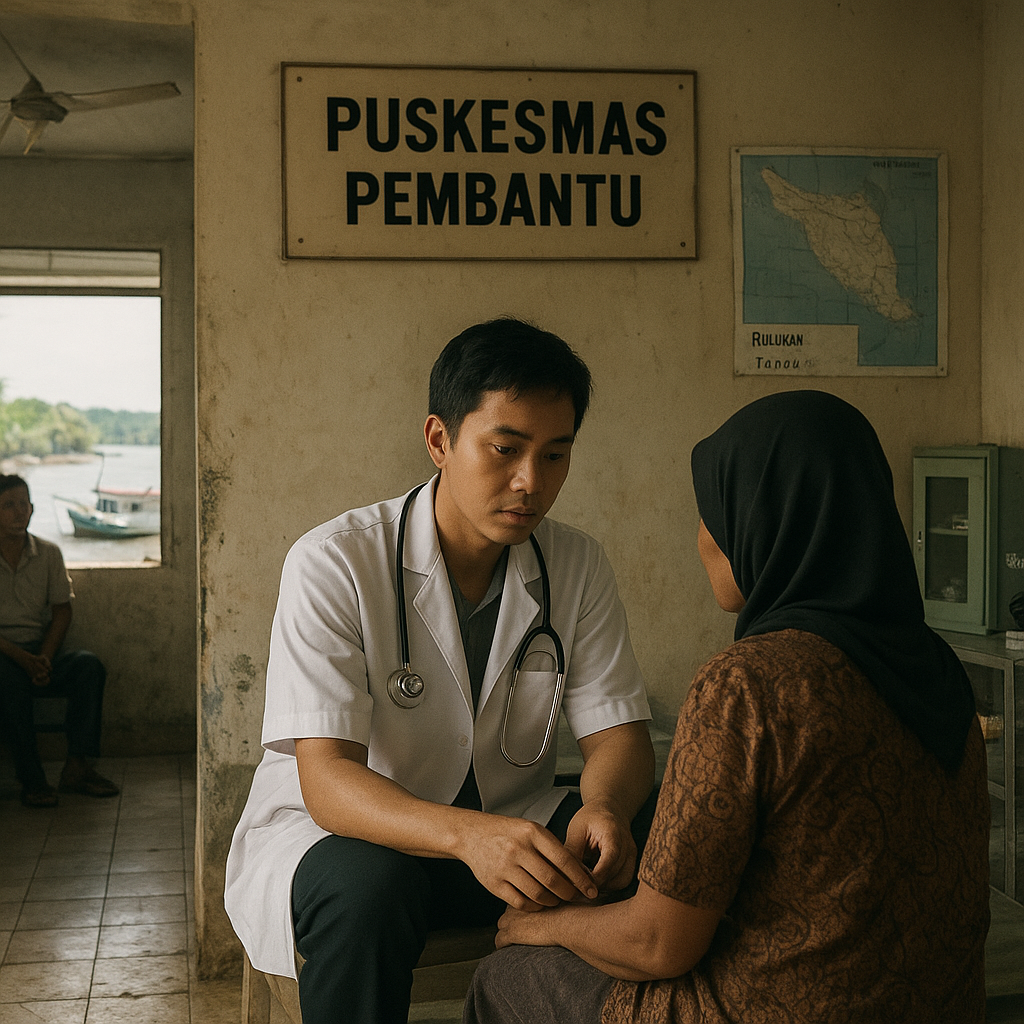 Puskesmas Pembantu di Pulau Sebatik: Dokter Muda Berjuang Layani Dua Komunitas di Satu Pulau