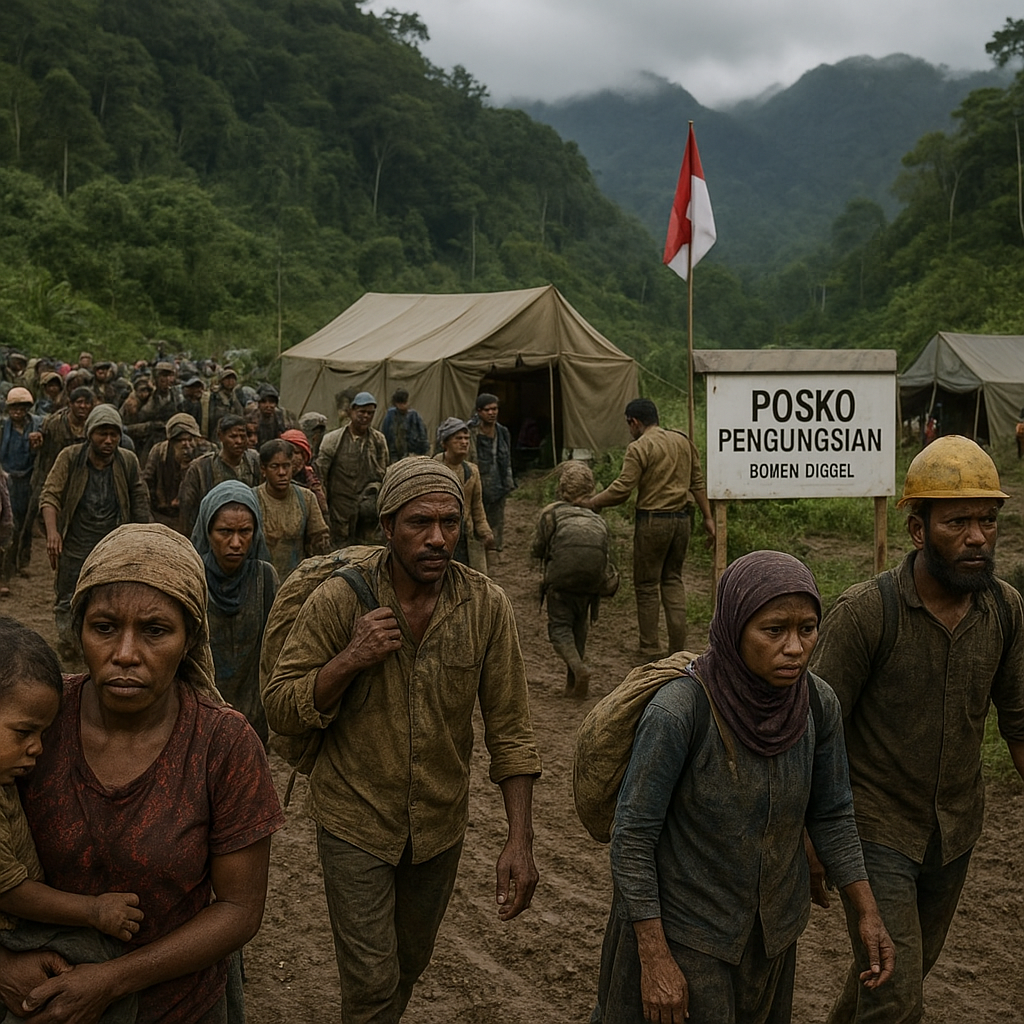 Eksodus di Gaguop: Ratusan Penambang Ilegal Tinggalkan Pegunungan Bintang Usai Ancaman KKB