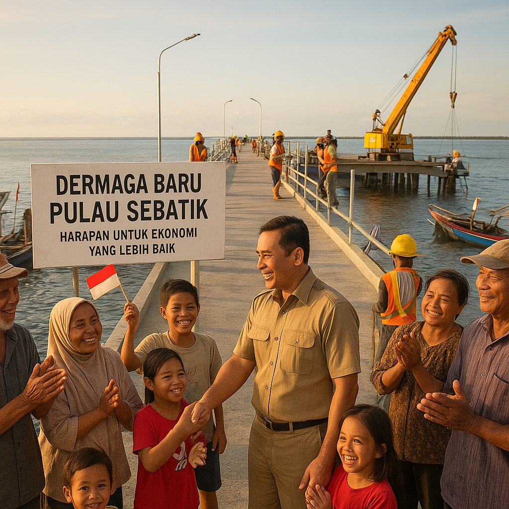 Warga Pulau Sebatik Antusias Sambut Pembangunan Dermaga Baru, Harapan untuk Ekonomi yang Lebih Baik