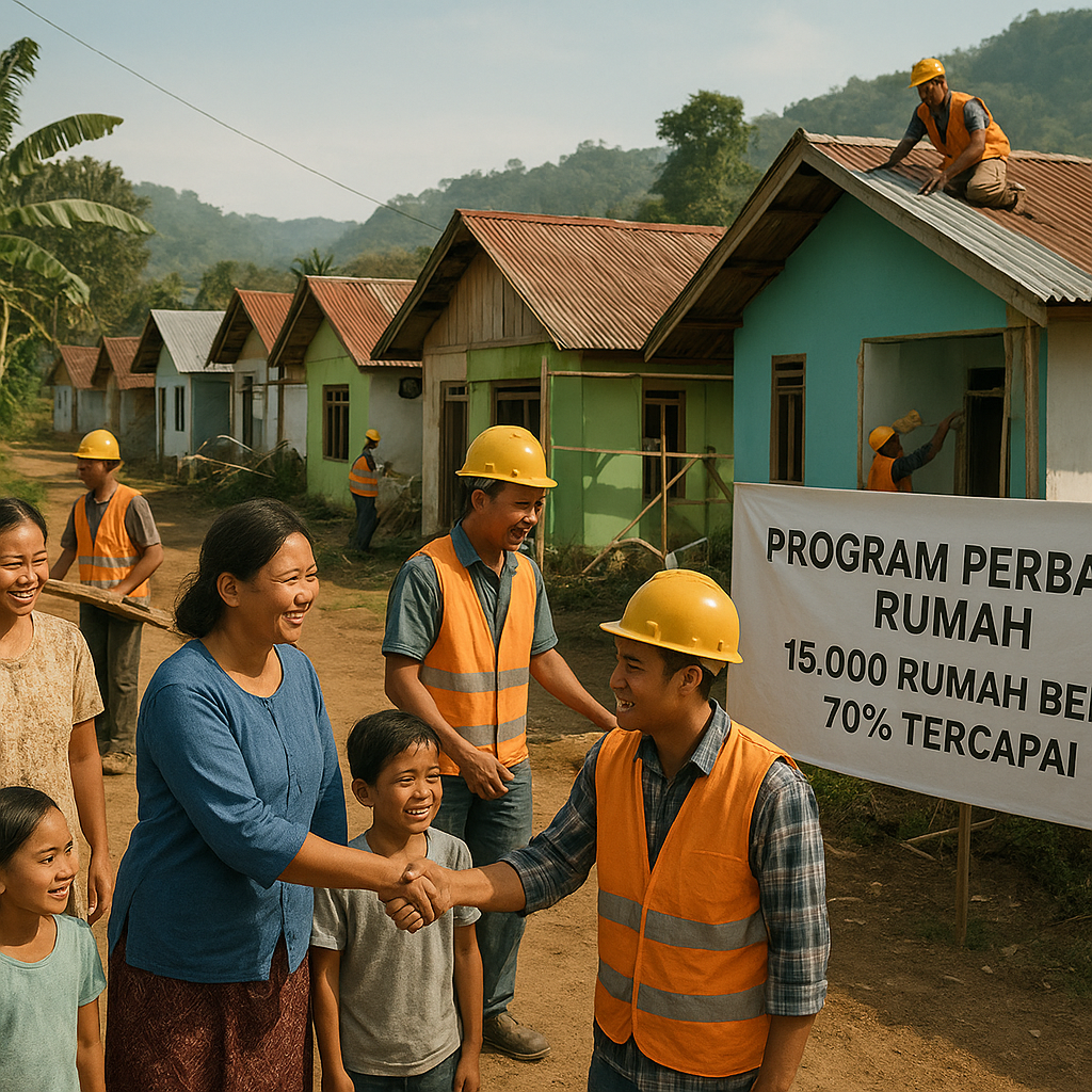 Pembangunan 15.000 Rumah Bedah di Daerah Perbatasan Capai 70 Persen