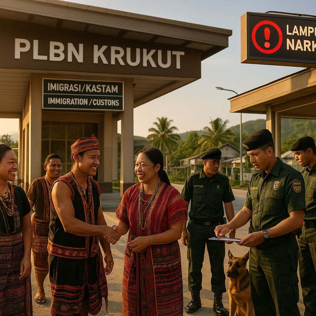 Krukut, PLBN Tertinggi RI-Malaysia yang Jadi Gerbang Budaya dan 'Lampu Merah' Bagi Peredaran Narkoba
