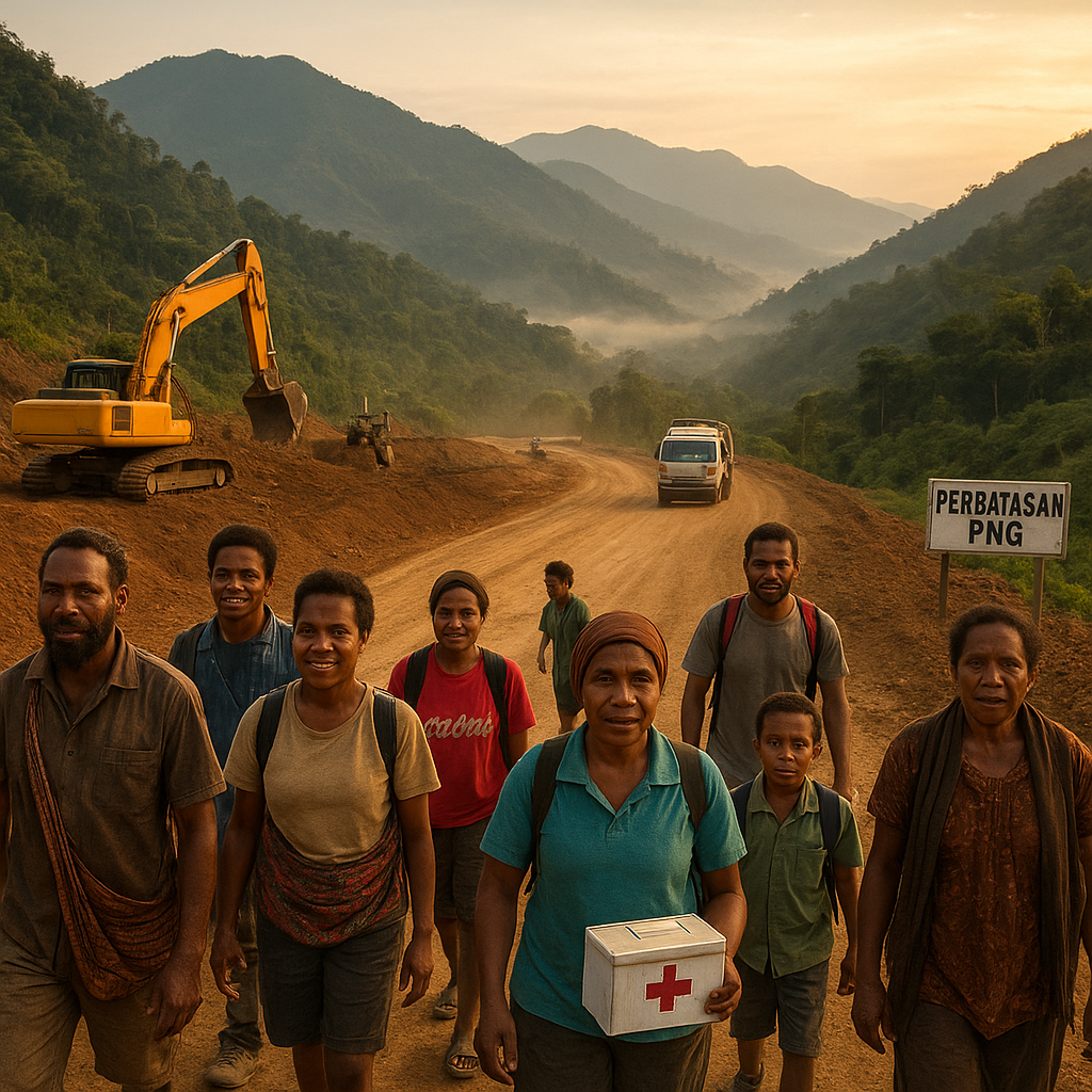 Jalan Trans-Papua di Perbatasan PNG: Kisah Pembukaan Akses di Pegunungan Tengah