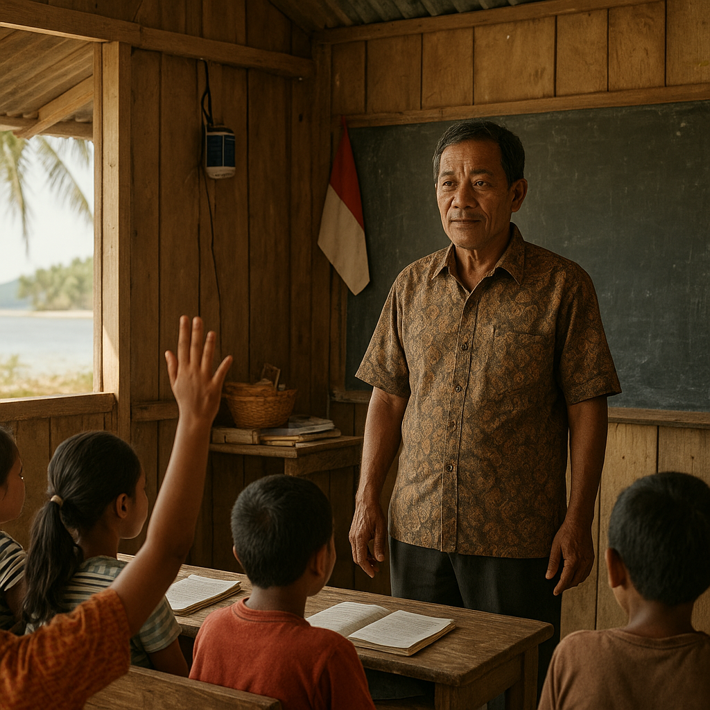 Patriot Perbatasan: Kisah Guru yang Bertahan 30 Tahun di Pulau Timor Leste-Indonesia