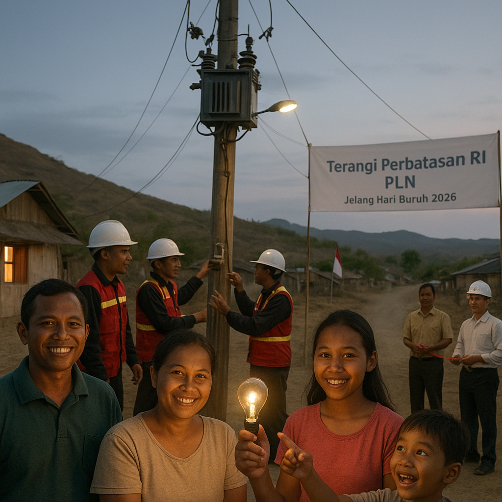 Terangi Perbatasan RI, PLN Rampungkan Listrik Desa di Halituku Jelang Hari Buruh 2026