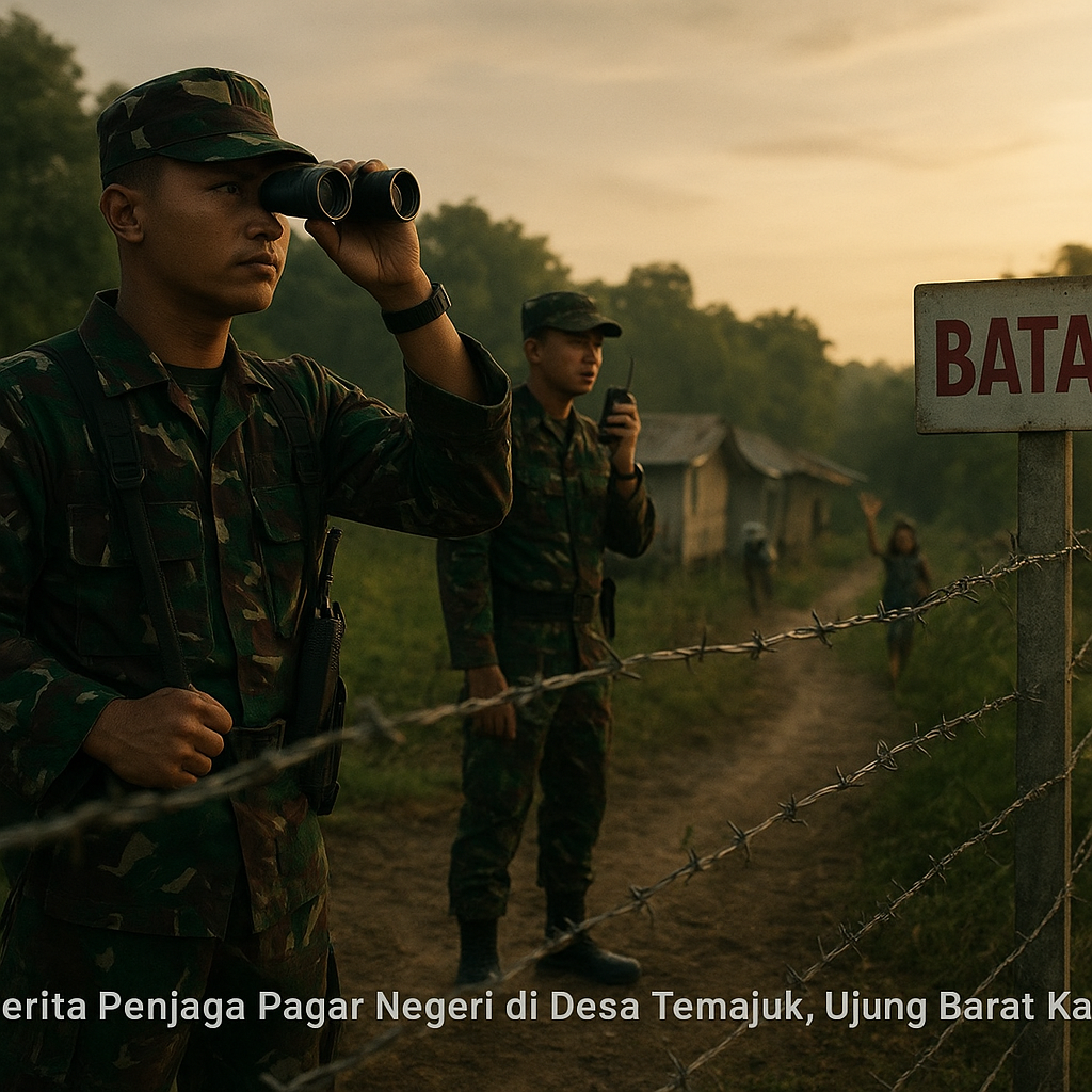 Cerita Penjaga Pagar Negeri di Desa Temajuk, Ujung Barat Kalimantan yang Berhadapan Langsung dengan Malaysia