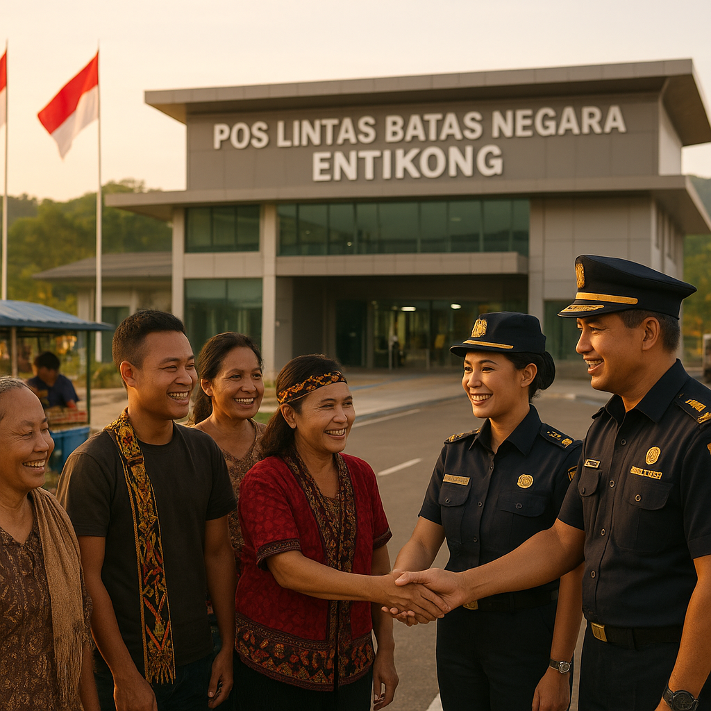 Warga Perbatasan Entikong Sambut Pos Lintas Batas Negara Baru, Aktivitas Ekonomi Menggeliat