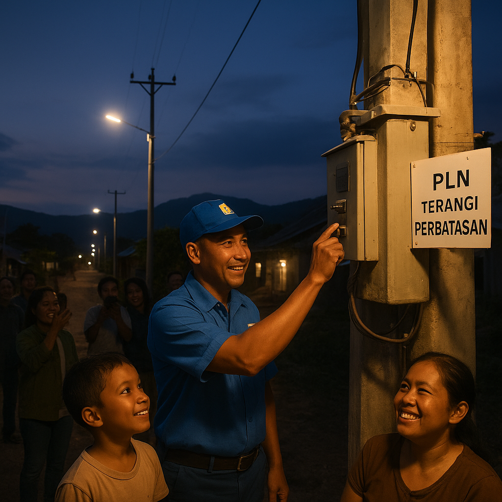 Terangi Perbatasan RI, PLN Rampungkan Listrik Desa Di Halituku Jelang Hari Buruh 2026