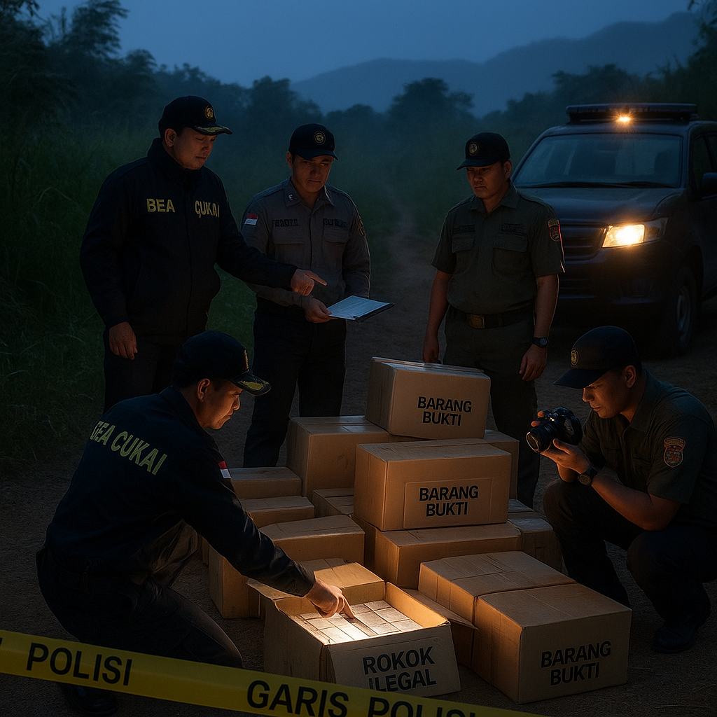 Sinergi Antarinstansi Gagalkan Peredaran 11 Juta Rokok Ilegal di Perbatasan