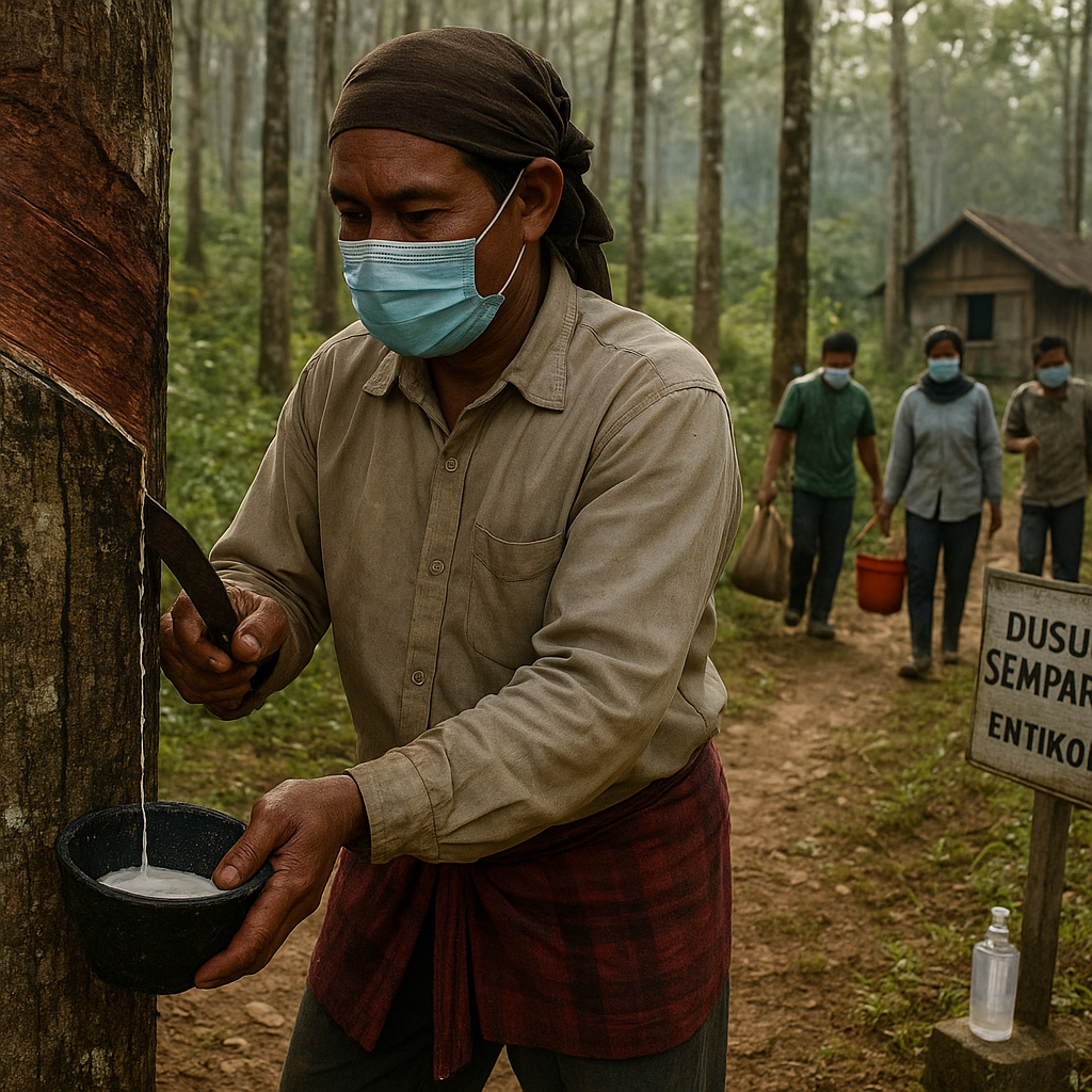 Warga Perbatasan di Entikong Punguti Hasil Kebun di Tengah Pandemi