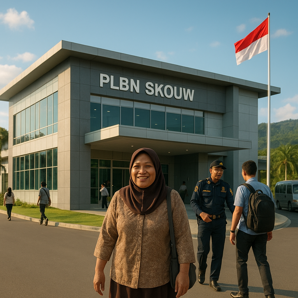 PLBN Skouw Jadi Bukti Infrastruktur Perbatasan yang Kini Ramai Digunakan