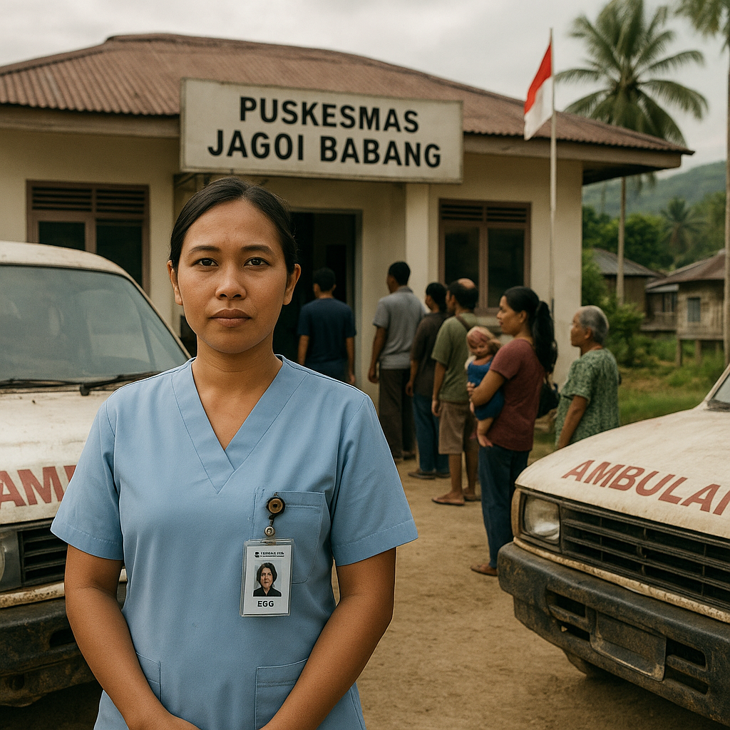 Cerita Eris Bertahan Jadi Perawat di Jagoi Babang, Perbatasan RI-Malaysia