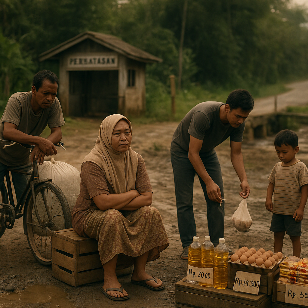 Orang Kota Ribut Kenaikan Harga Barang, Kami di Perbatasan RI–Malaysia Memilih Diam Menelan Kekecewaan
