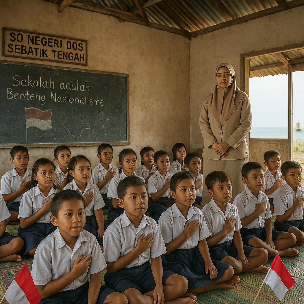 Anak-Anak SD di Pulau Sebatik: Sekolah adalah Benteng Nasionalisme