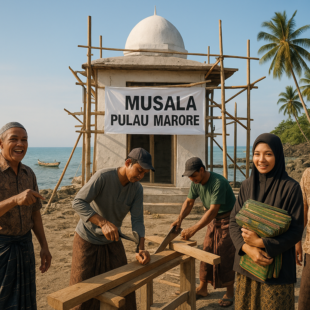 Pembangunan Rumah Ibadah di Pulau Marore: Toleransi dan Kebanggaan di Lini Terdepan