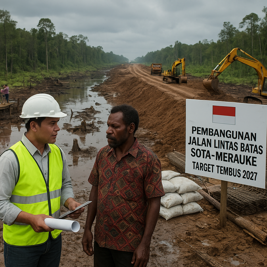 Pembangunan Jalan Lintas Batas Sota-Merauke Dipercepat, Target Tembus 2027