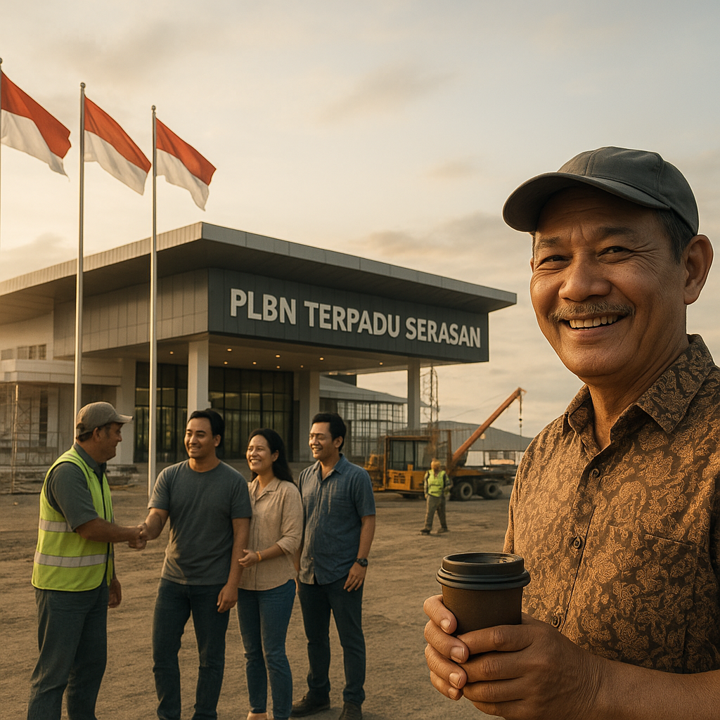 Pembangunan Pos Lintas Batas Negara (PLBN) Terpadu Serasan Mendekati Rampung