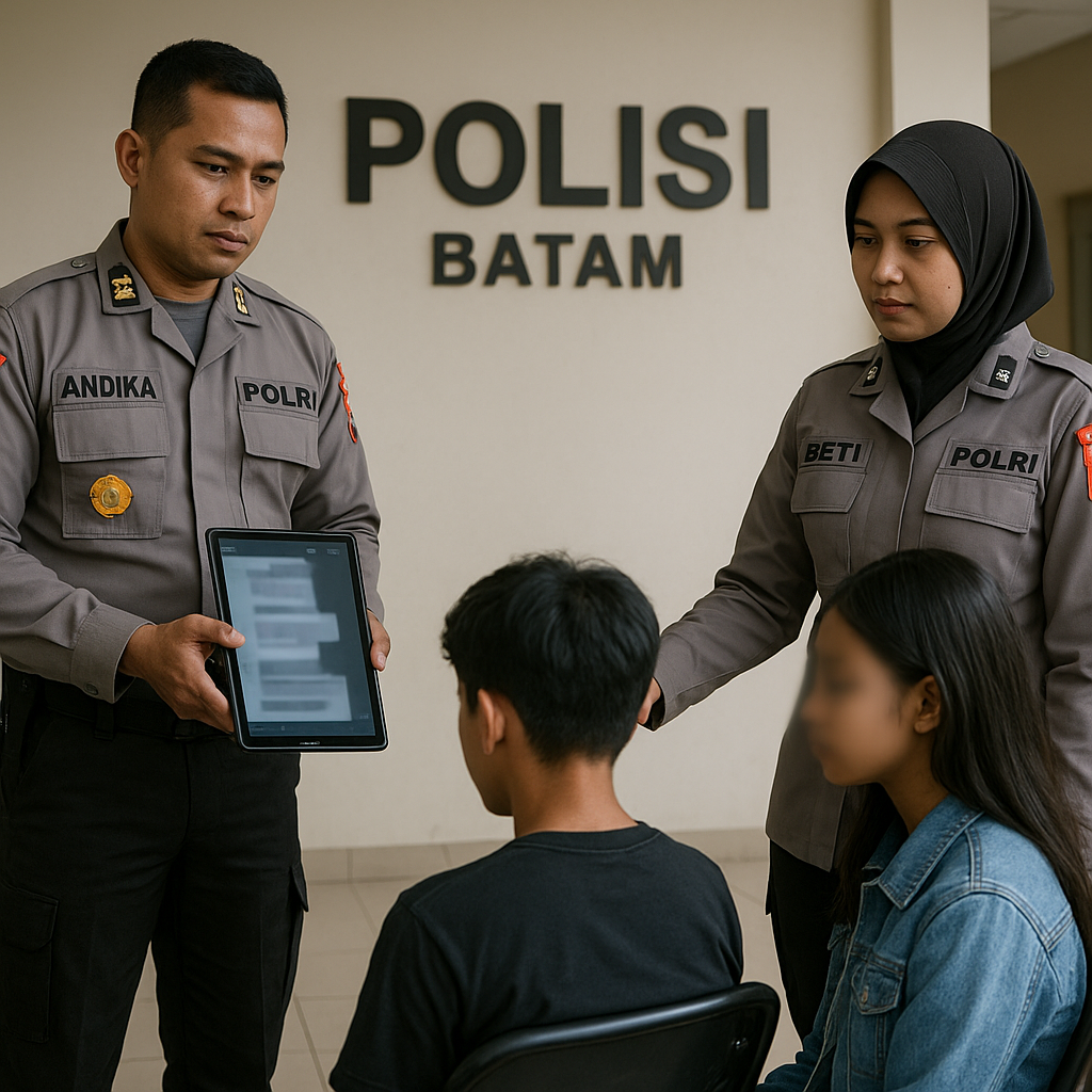 Polisi Batam Selamatkan 2 Anak Korban Eksploitasi dari Aplikasi Kencan