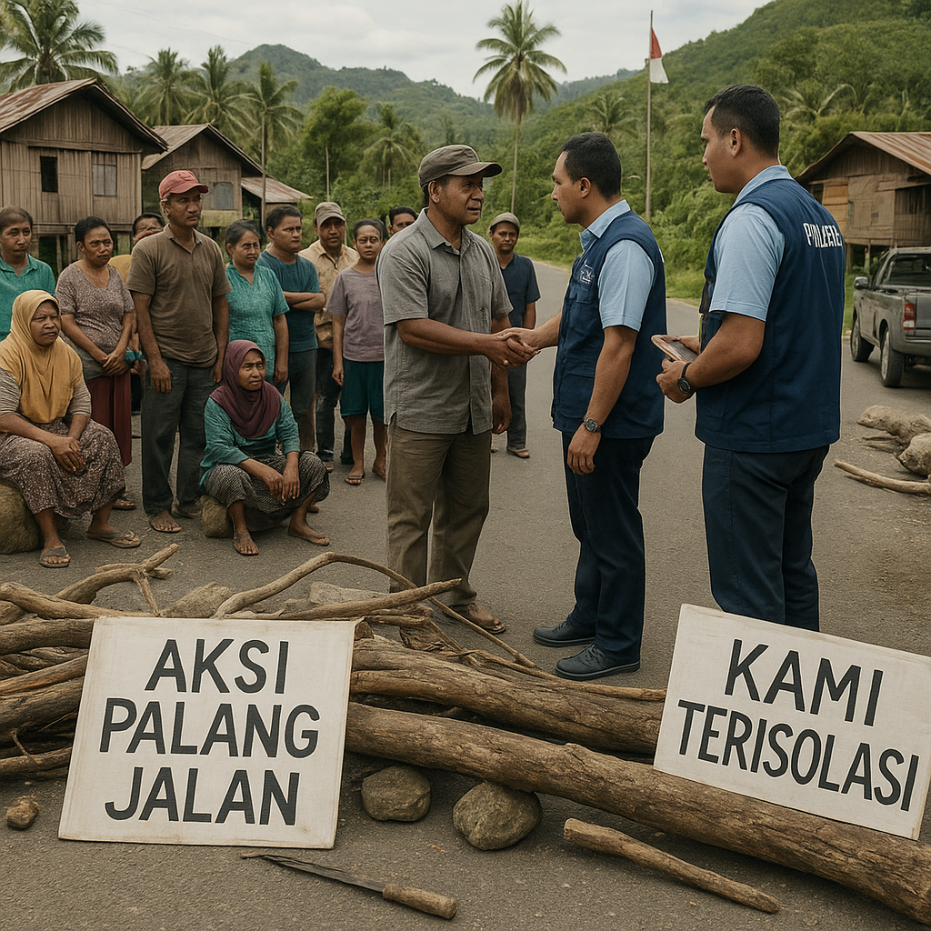 Aksi Palang Jalan Resahkan Warga, Pemdes Soligi dan Kelompok Tani Turun Tangan