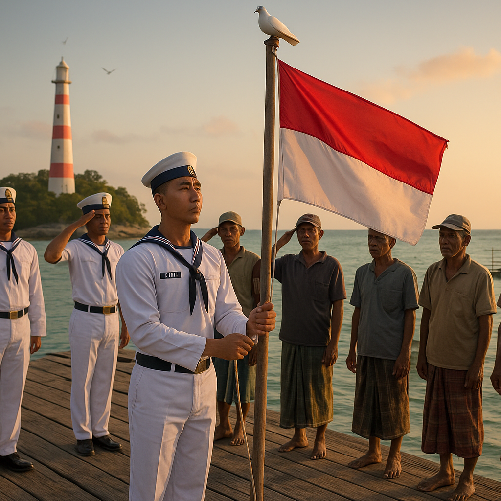 Merpati di Ujung Tiang: Kisah Sang Pengibar Bendera di Pulau Terluar
