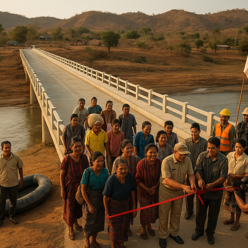 Jembatan Penghubung Desa Terdepan di NTT Rampung, Warga Tak Lagi Andalkan Perahu Karet