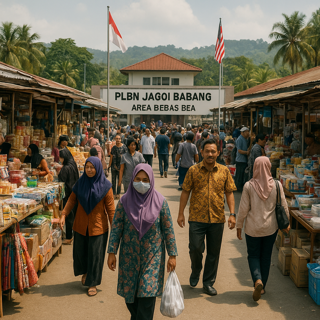 PLBN Jagoi Babang Jadi Pusat Ekonomi Baru, Pedagang dari Malaysia Mulai Berdatangan
