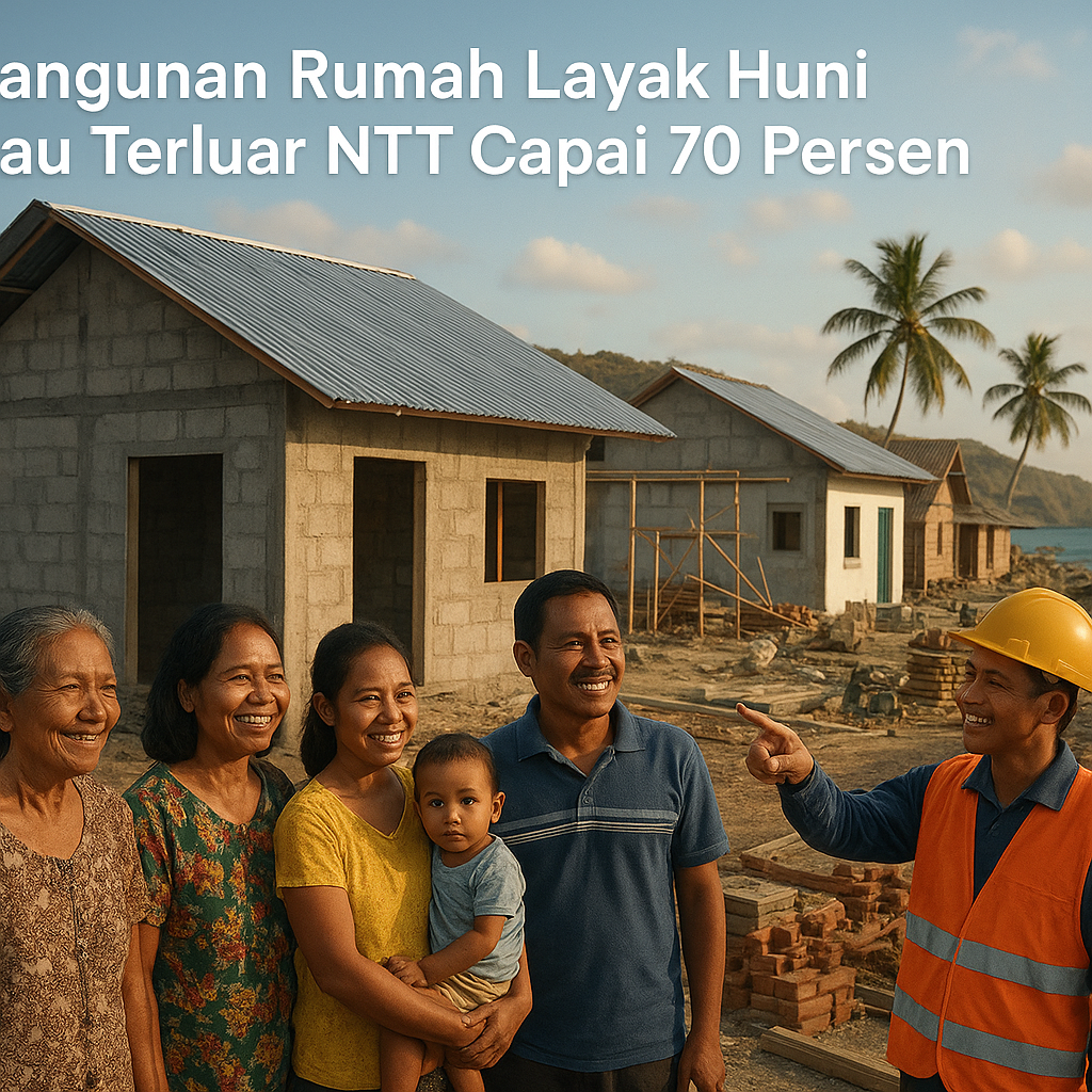 Pembangunan Rumah Layak Huni di Pulau Terluar NTT Capai 70 Persen