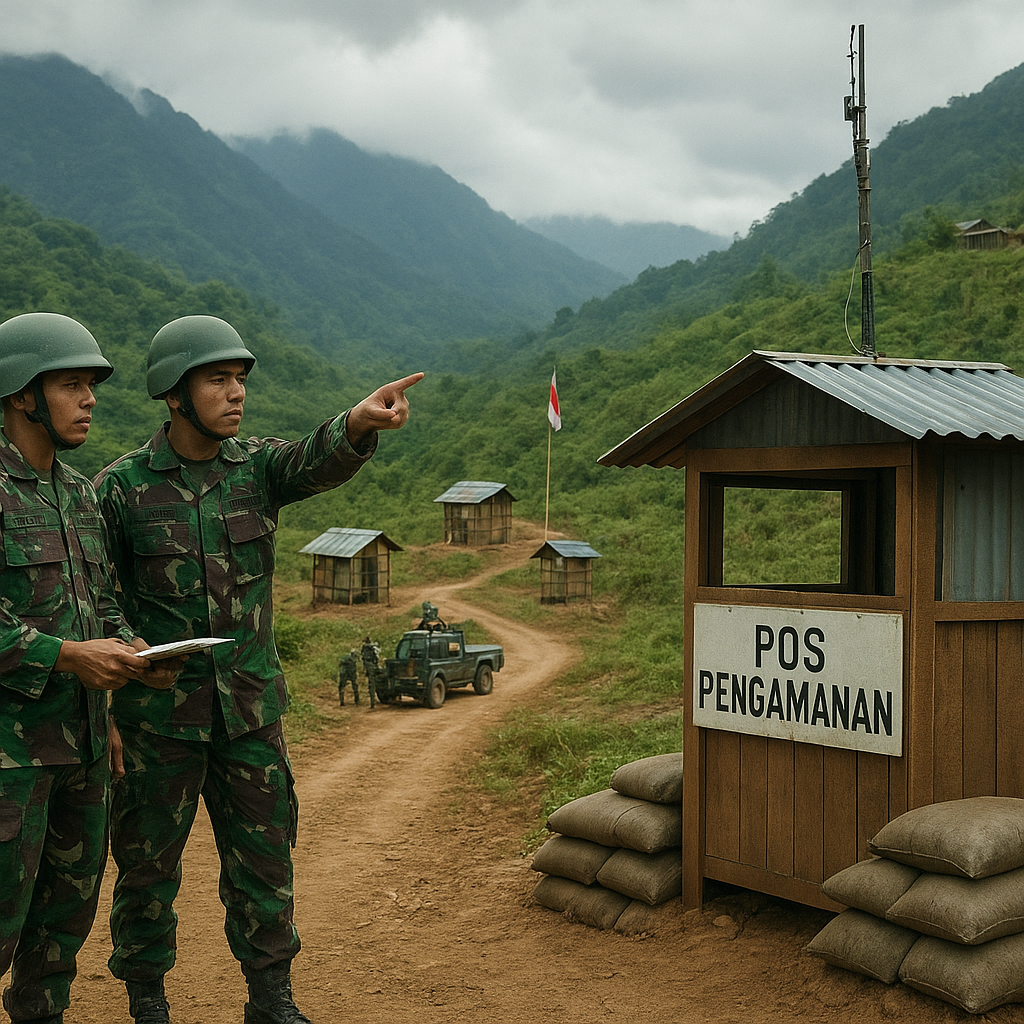 TNI AD Bangun 5 Pos Baru di Perbatasan Papua untuk Perkuat Pengamanan